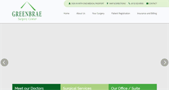 Desktop Screenshot of greenbraesurgerycenter.com